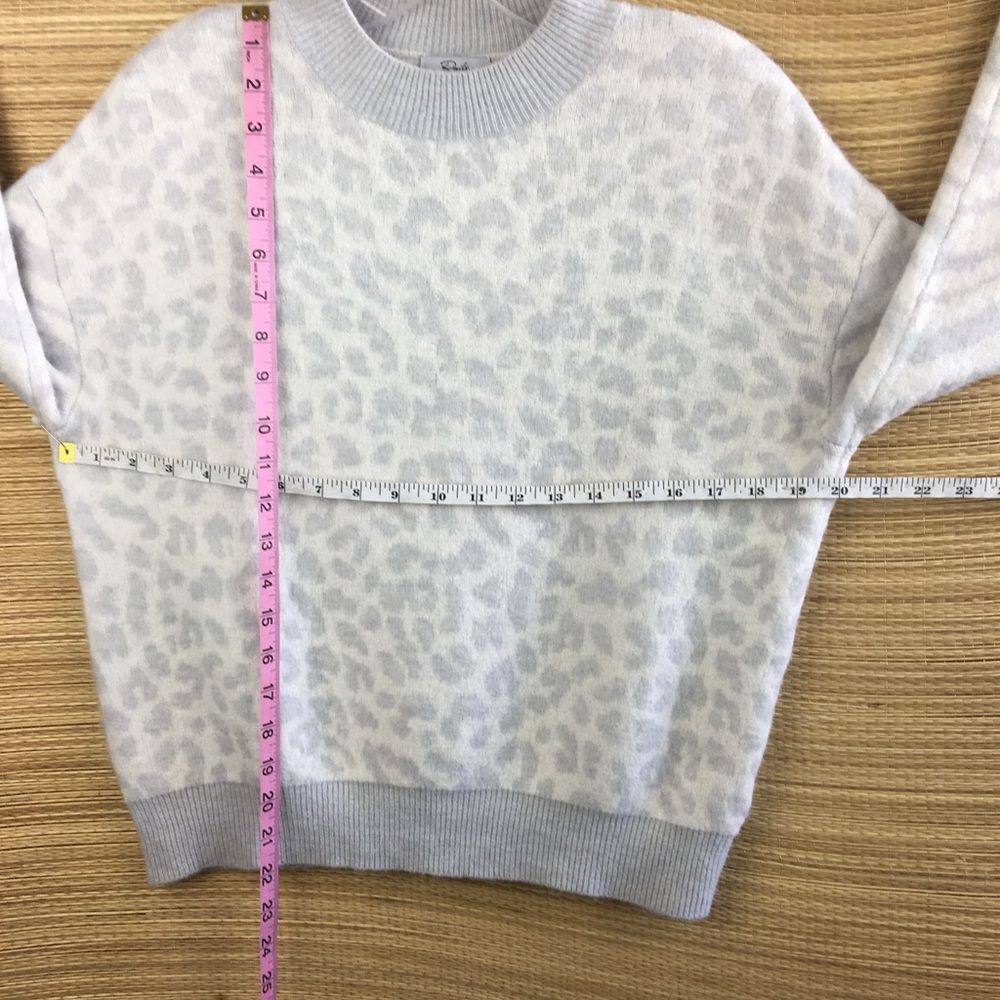 Rails Slouchy Sweater Leopard Titanium Spot Wool … - image 12